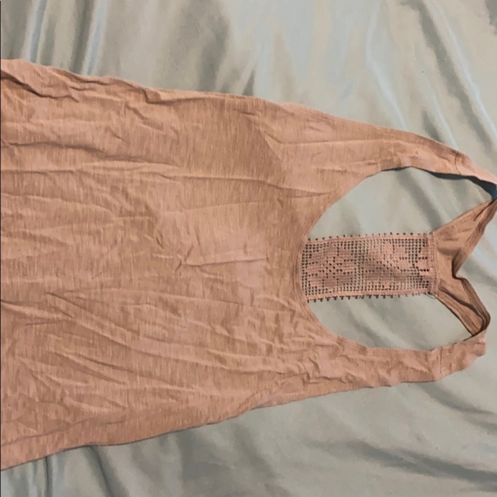 Aerie large tan lace back tank
